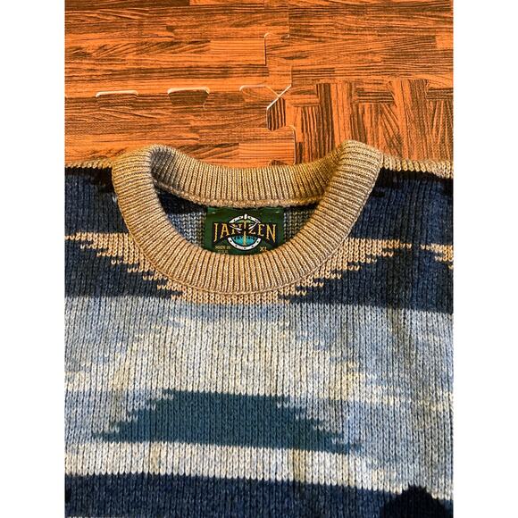 VTG Jantzen Grandpa Sweater Ski Lodge Aztec Geometric Pattern Pullover XL - Picture 5 of 13
